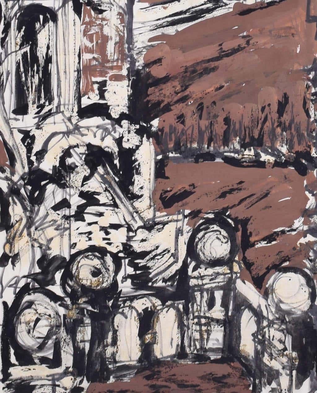 Margaret Souttar Selwyn College, Cambridge II Painting 1960s photo Art