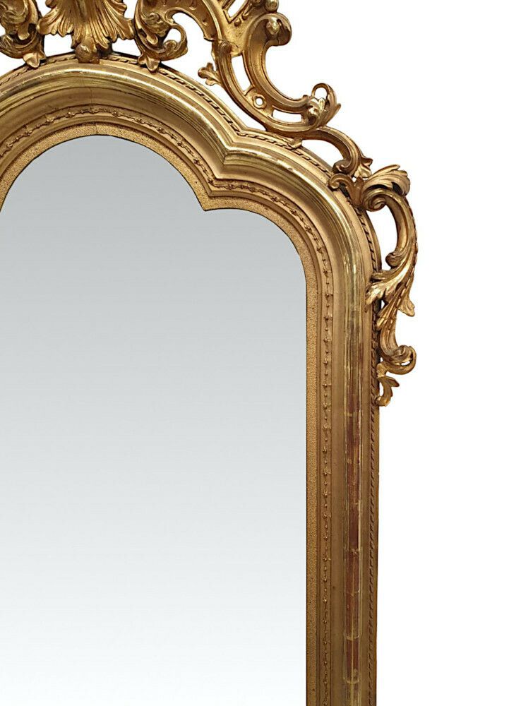 A Fabulous Large 19th Century Giltwood Hall Or Pier Or Dressing Mirror photo Home Decor