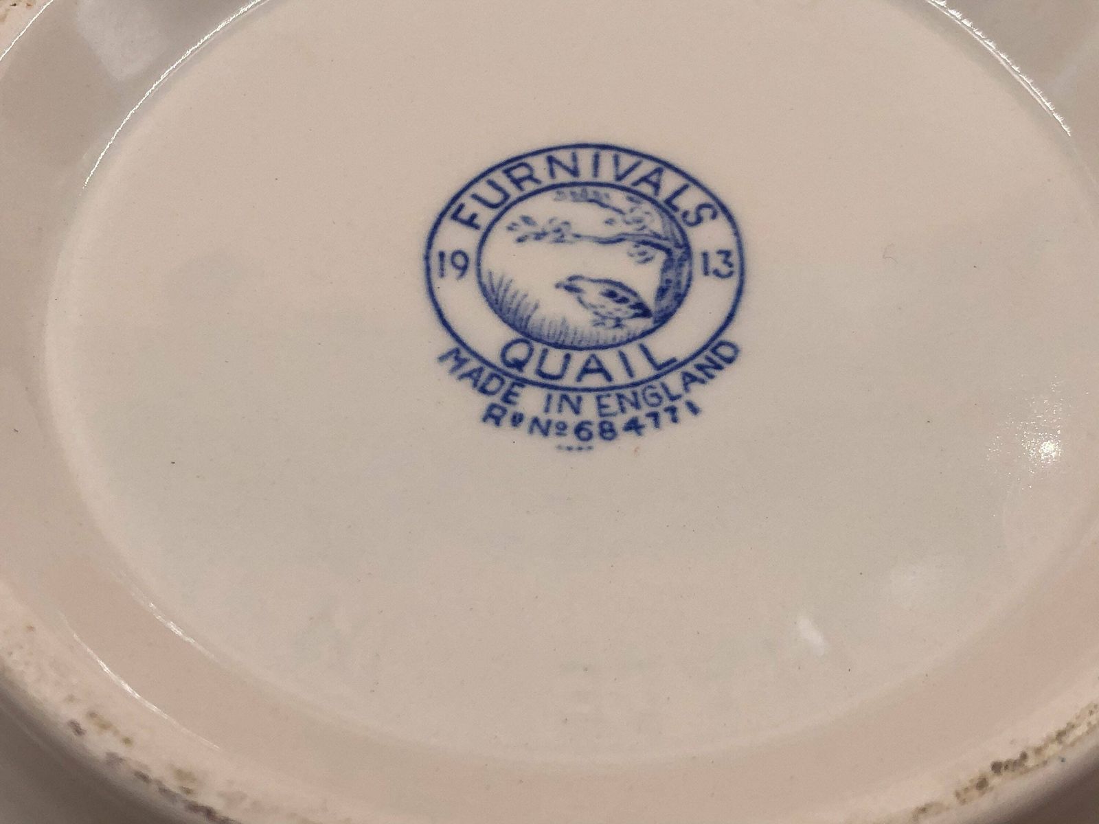 Stunning Antique Furnivals Blue & White Quail Design Serving Tureen. C1913.   Free Uk Post. photo buy