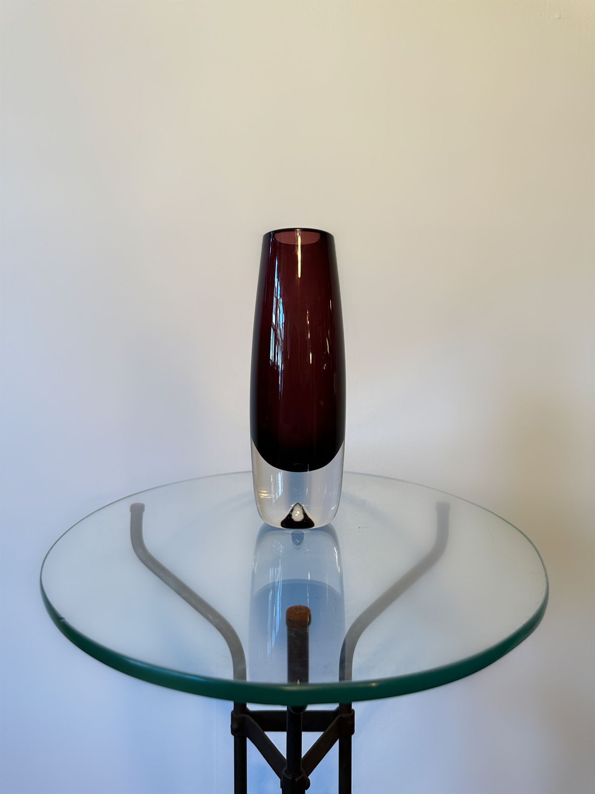 Signed Mid Century Erkki Vesanto For Riihimäki / Riihimäen Lasi Oy Vase, 1964