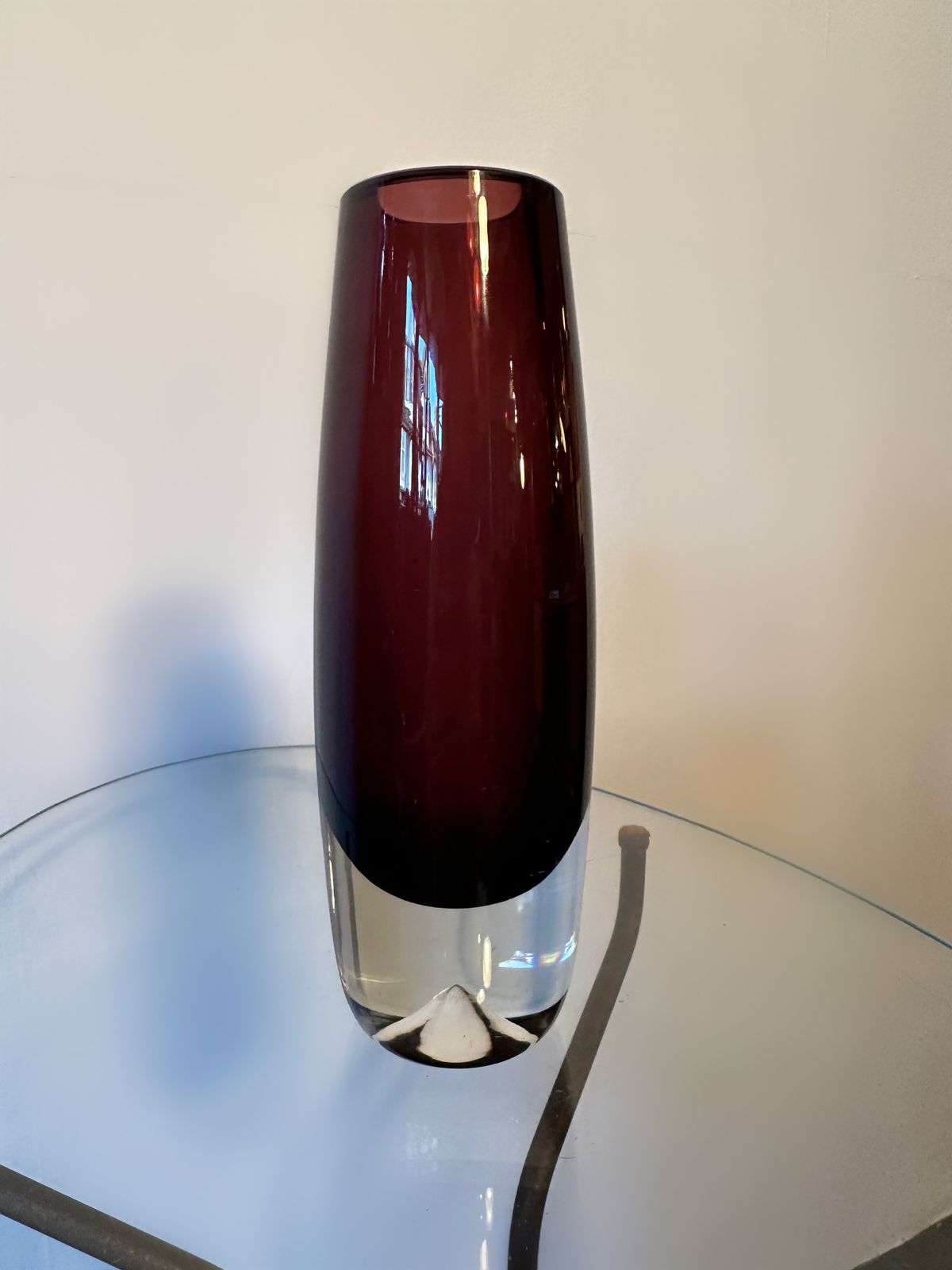Signed Mid Century Erkki Vesanto For Riihimäki / Riihimäen Lasi Oy Vase, 1964 photo Home Decor