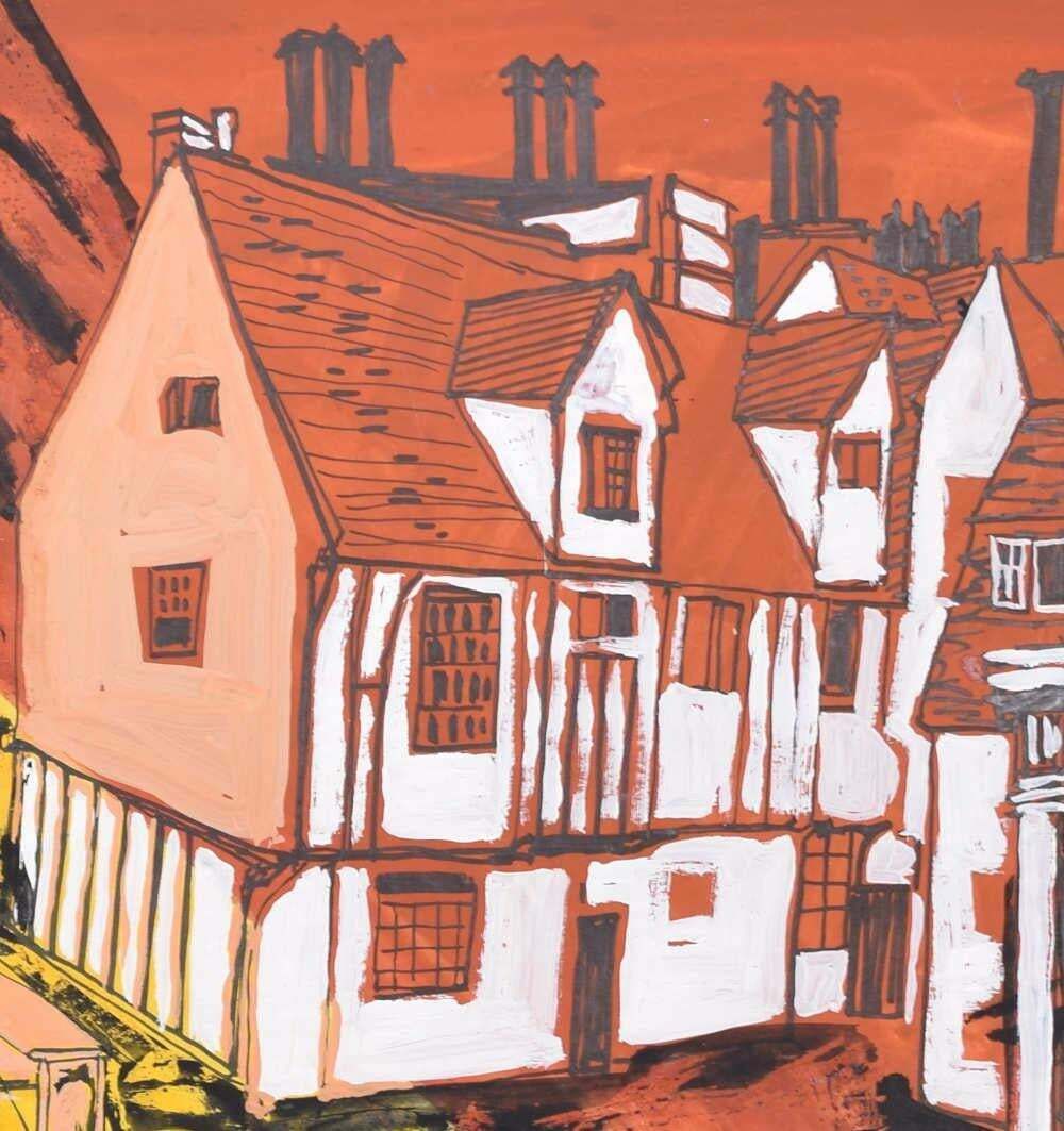 Magdalene College, Cambridge I Painting By Margaret Souttar 1960s photo Art