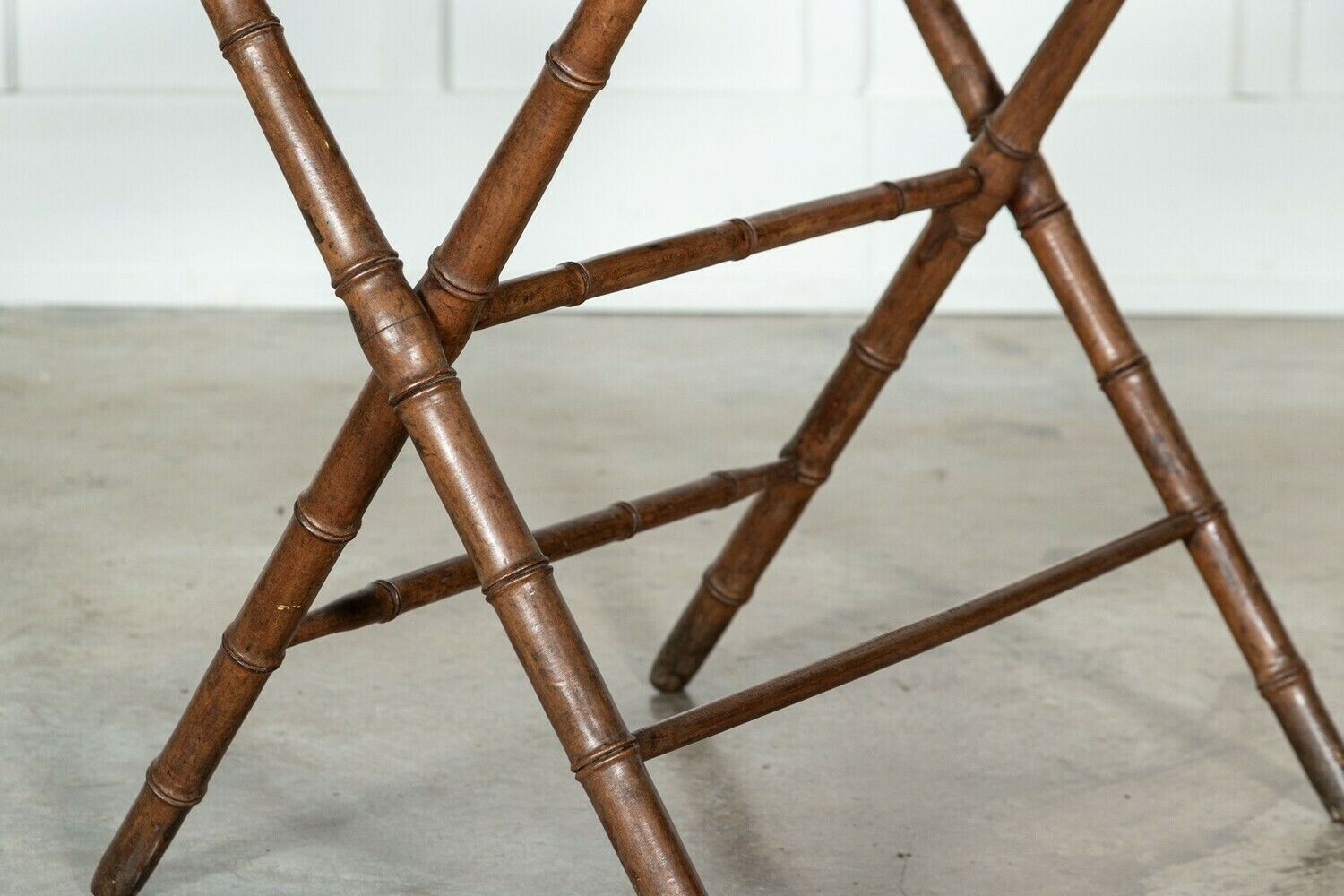 19thc French Faux Bamboo Pine Vendange Table photo 1438.0