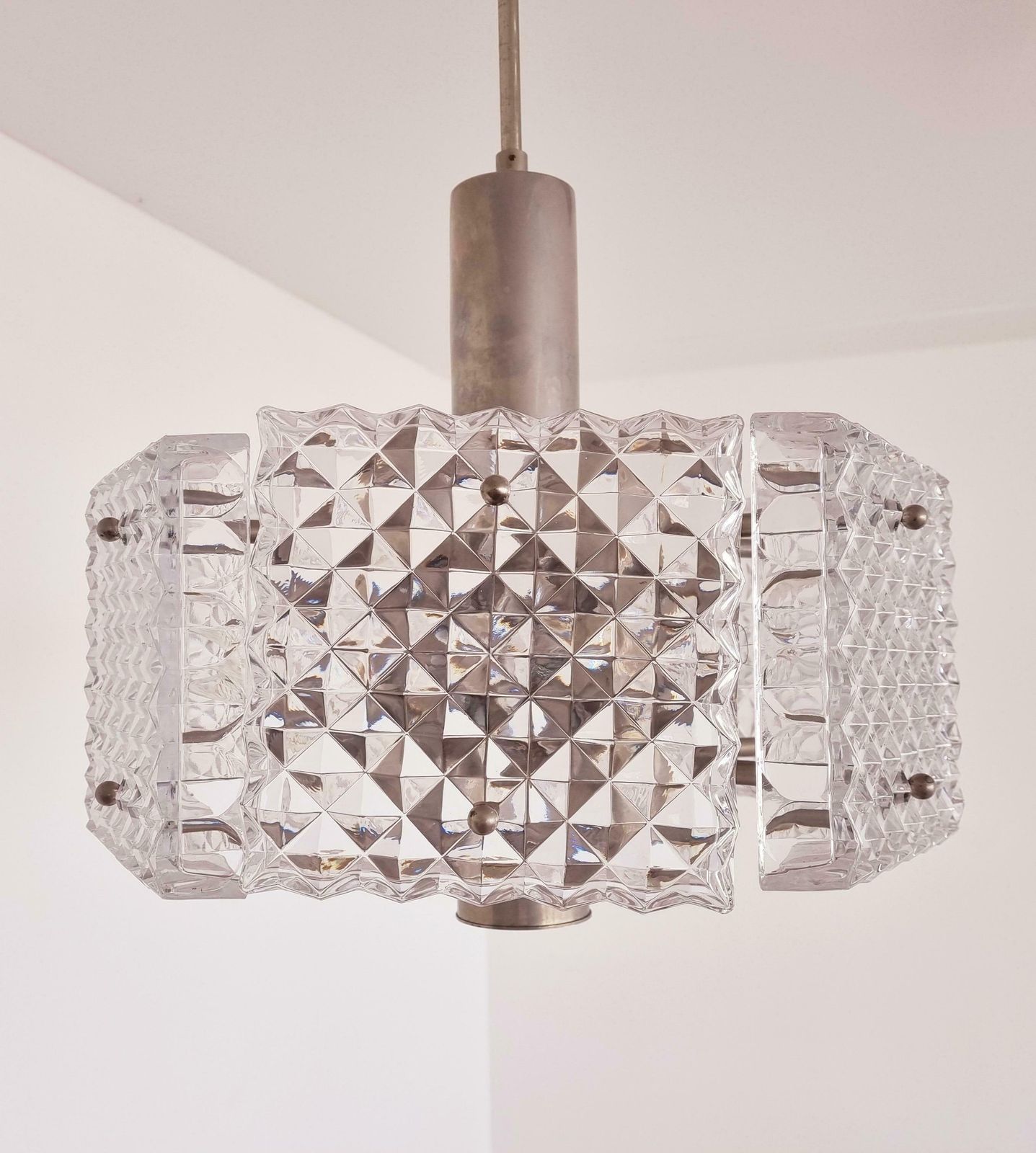 Mid Century Chandelier In Style Of Kalmar Austria 1960s photo buy