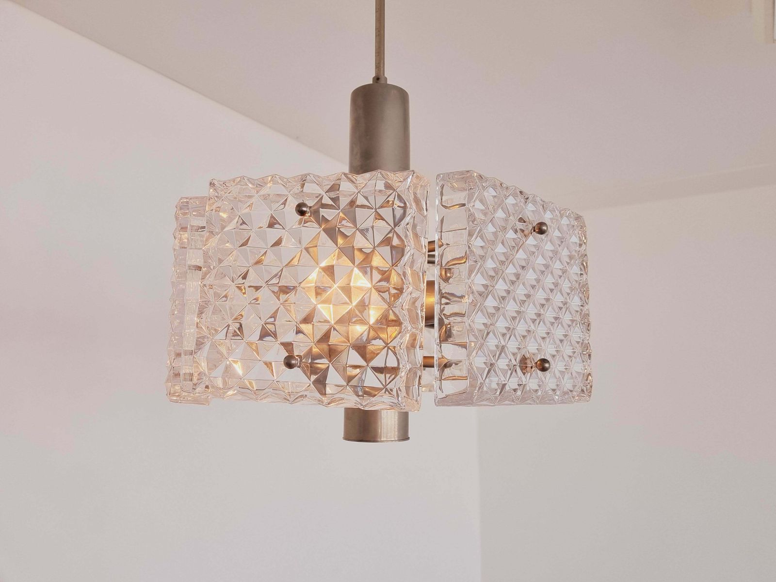 Lighting Mid Century Chandelier In Style Of Kalmar Austria 1960s photo