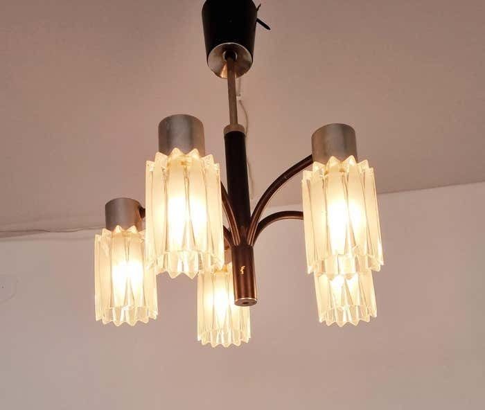 photo for sale Very Rare Midcentury Chandelier  Murano Glass Italy