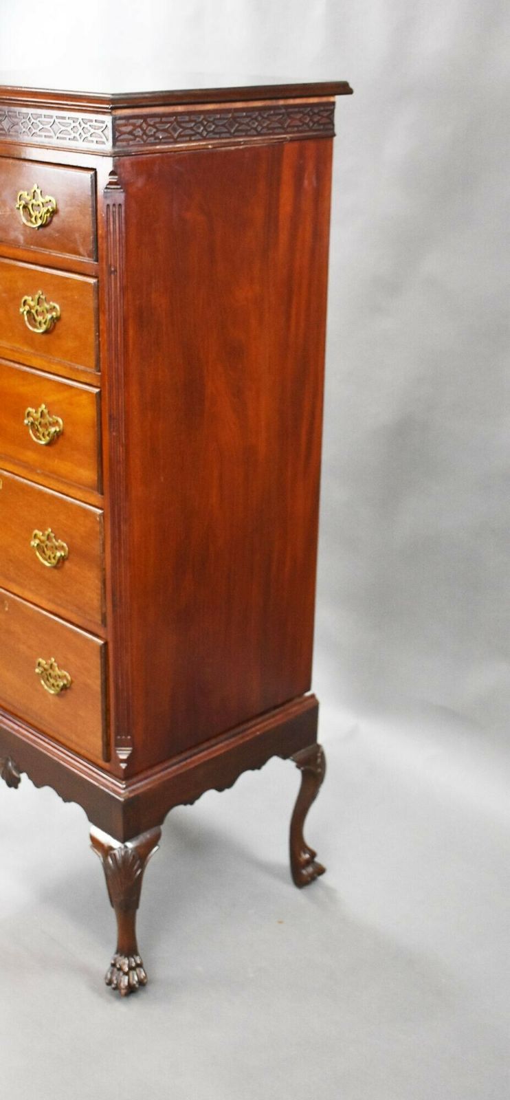 Antique Mahogany Chest On Stand photo furniture