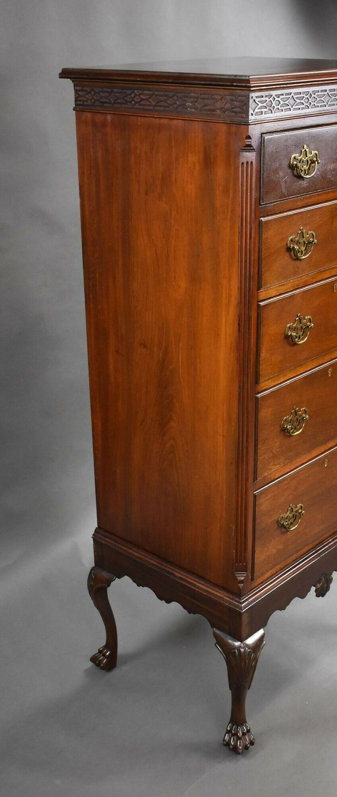 Antique Mahogany Chest On Stand photo vinterior