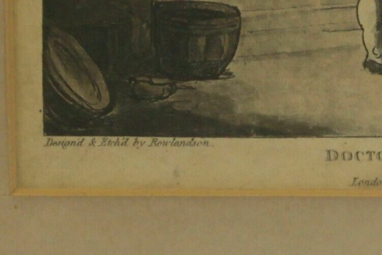 Set Of Three Coloured Aquatints By Rowlandson. Part Of The Doctor Syntax Series. photo for sale