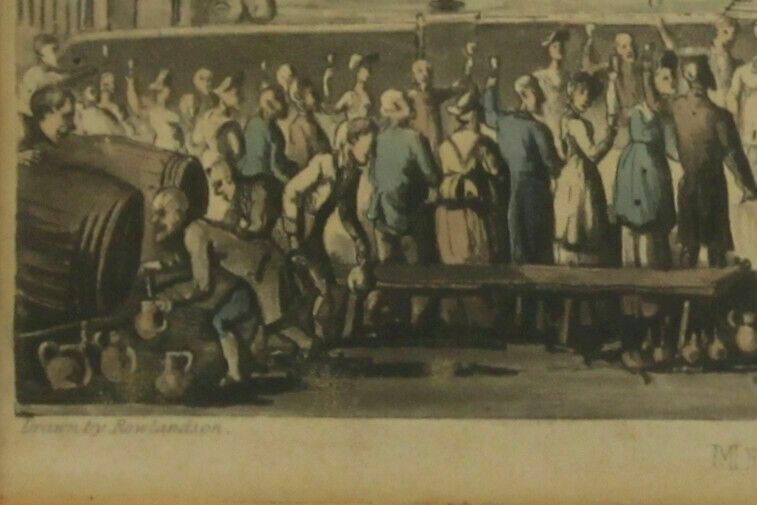 Set Of Three Coloured Aquatints By Rowlandson. Part Of The Doctor Syntax Series. photo buy