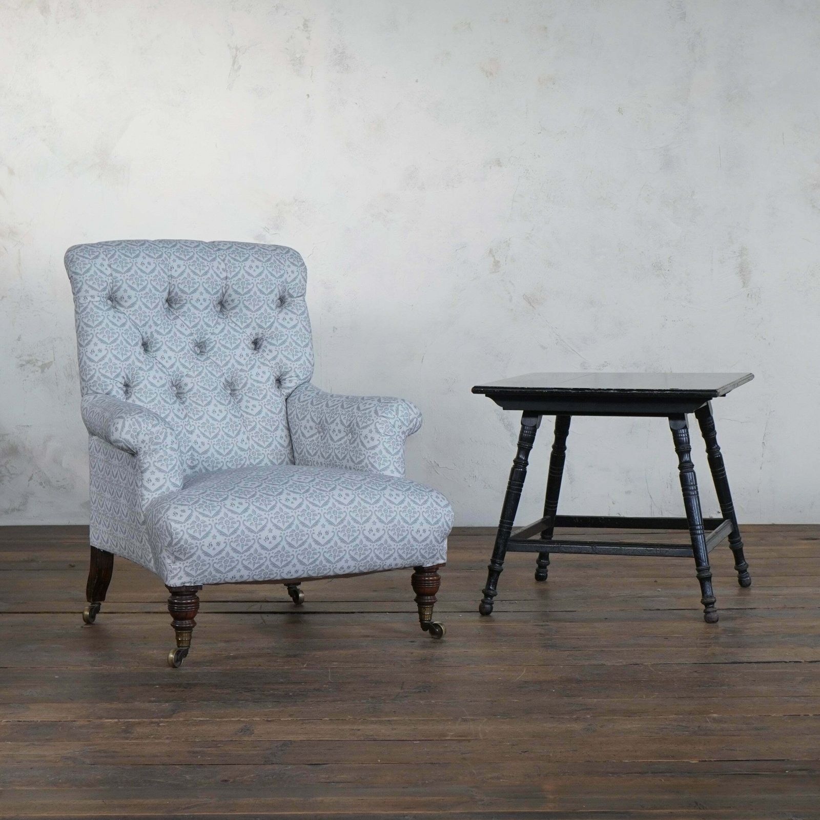 Ebonised Side Table By Hindley And Sons. photo Furniture