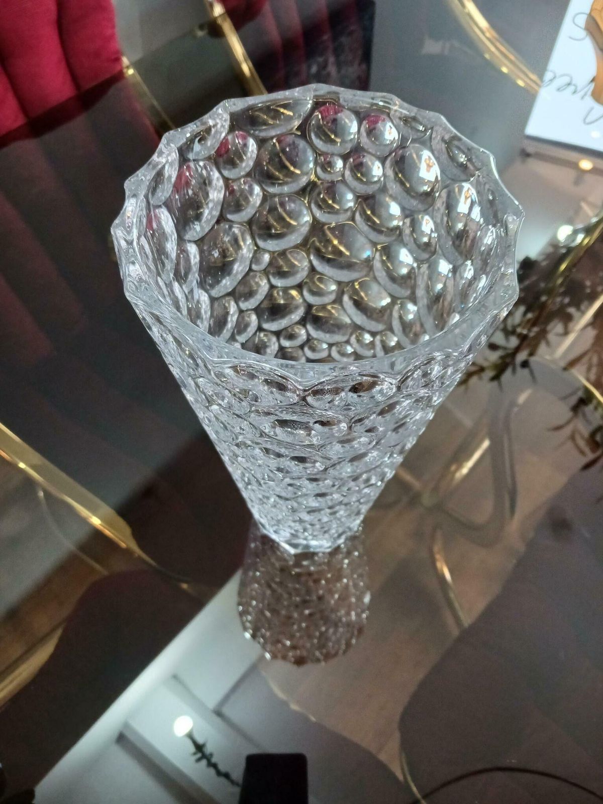 Bohemia Jihlava Lisboa  Czech Crystal Vase photo vintage
