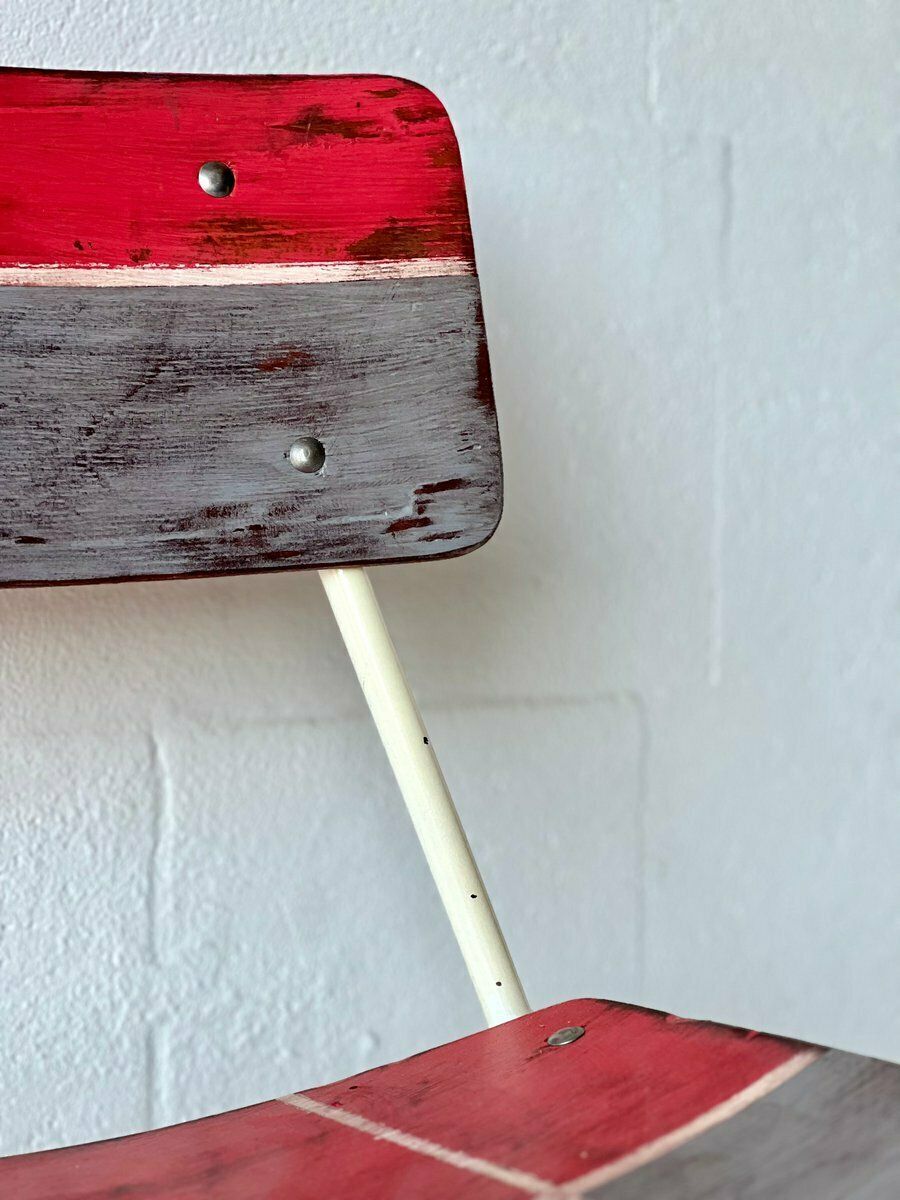 photo vintage Vintage Schoolstoelen, 1970, Set Van 4