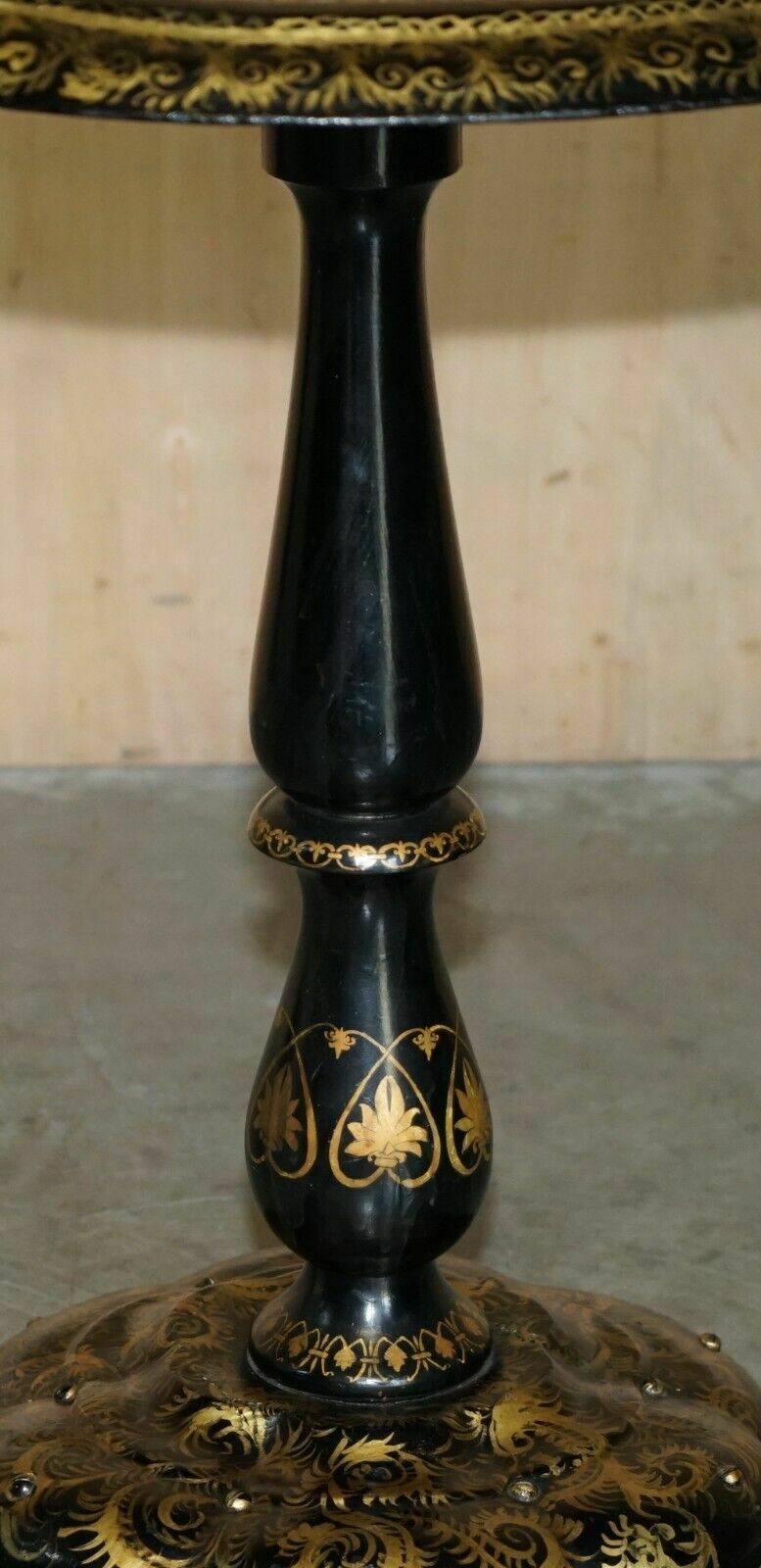 photo for sale Antique Regency 1815 Jennens & Bettridge Stamped Mother Of Pearl Tilt Top Table
