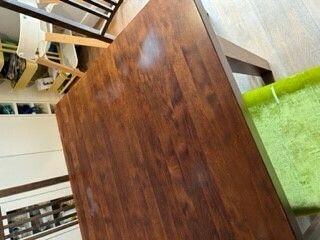 Birch Dining Table With 6 Ikea Chairs photo buy