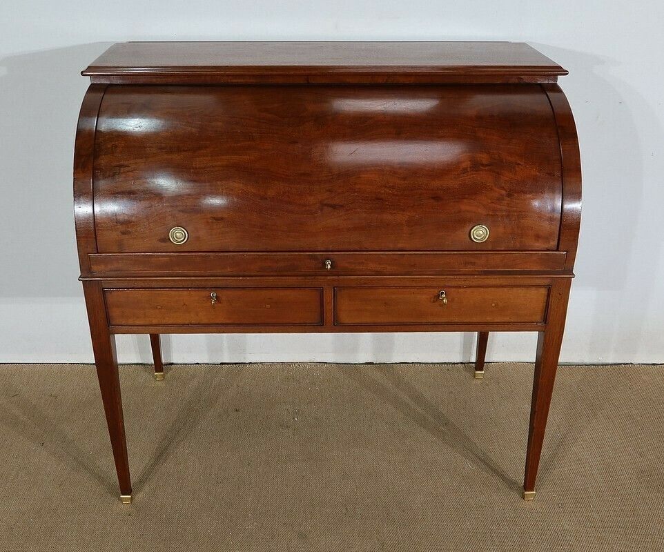 Mahogany Cylinder Desk, Directory, 1st Part 19th Century photo buy