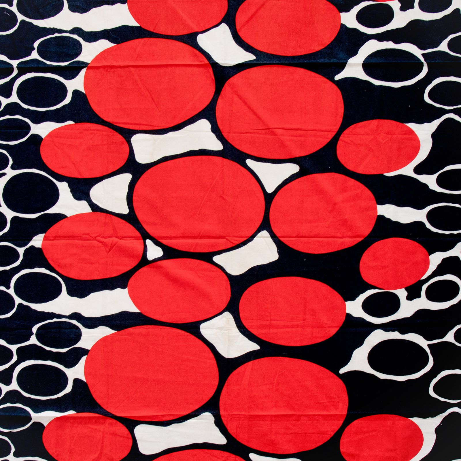 Tampella Of Finland Pulteri Art Textile With Bold Graphic Design 1970s photo furniture