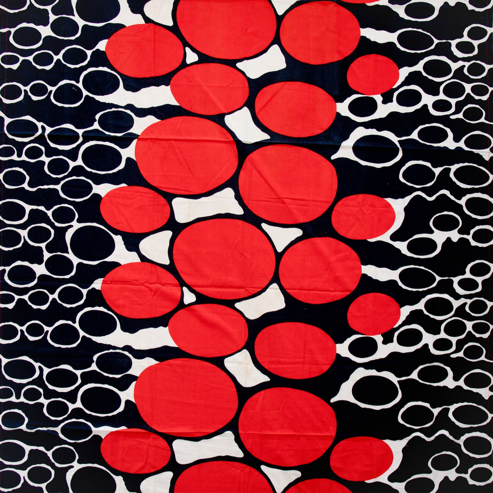 Tampella Of Finland Pulteri Art Textile With Bold Graphic Design 1970s photo 195.0