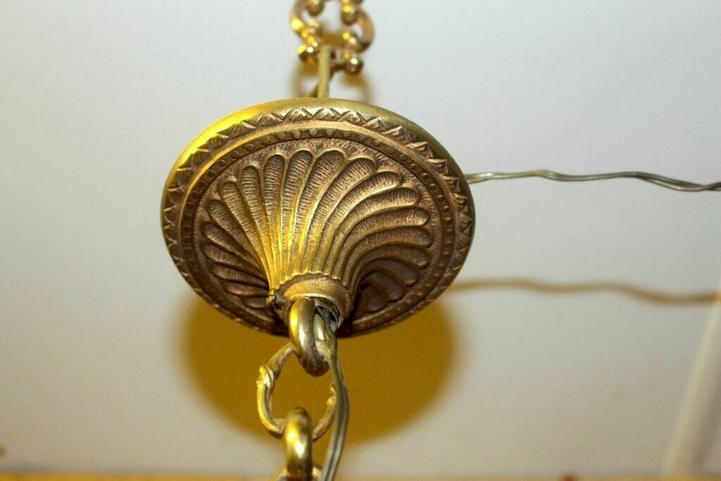 225.0 Italian Heavy Bronze Empire Lamp Ceiling Chandelier Lamp 5 Lights 65 X 50 Cm photo