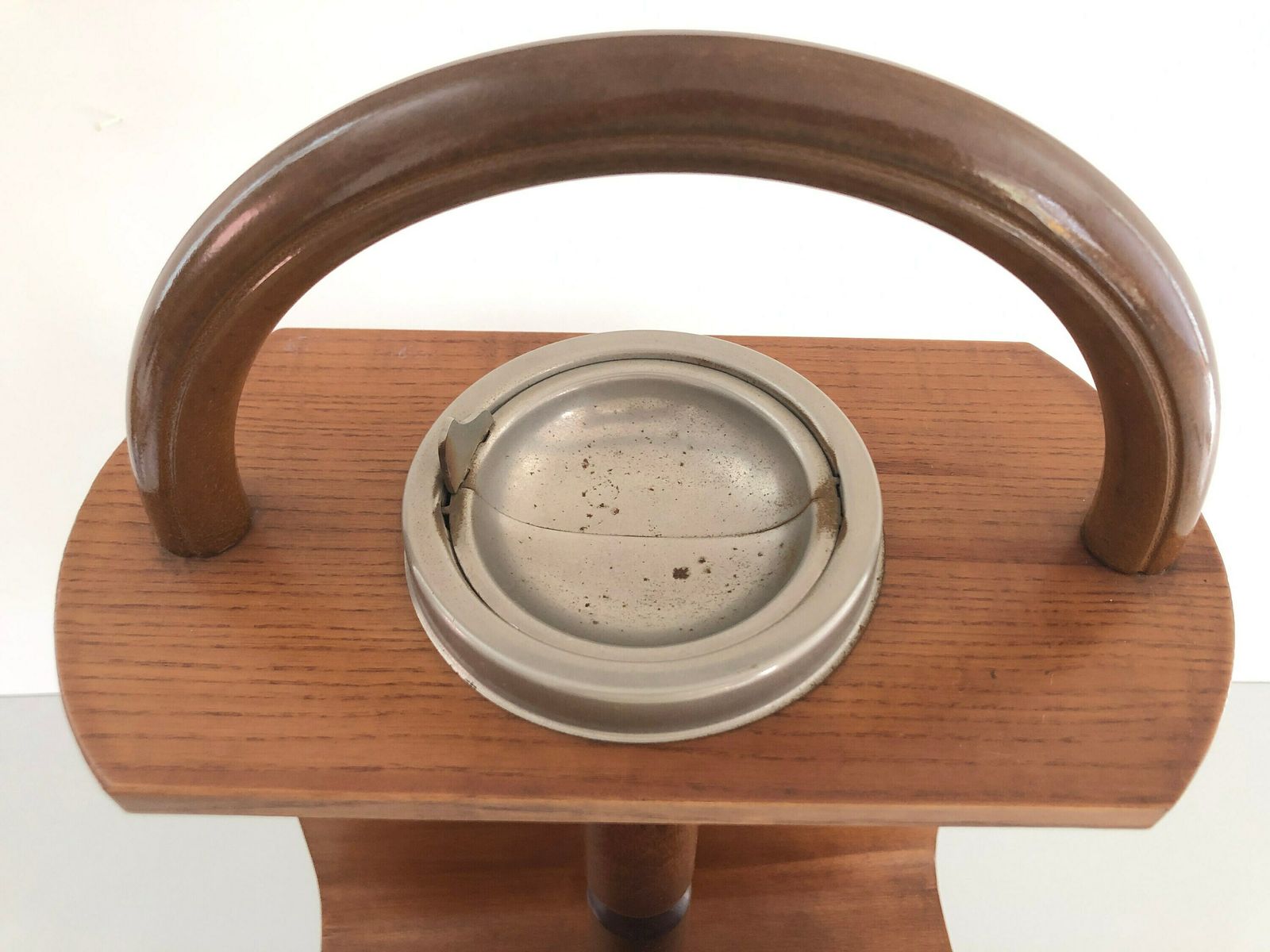 Mid Century Italian Wood Magazine Stand With Asian Top, 1950s, Italy photo 959.0