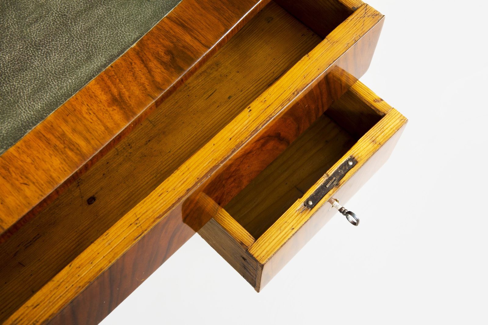Restored Biedermeier Walnut Writing Desk, Revived Polish, Czech, 1830s photo 1700.0