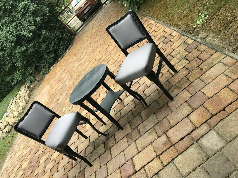 Art Deco Dining Chairs With The Table, 1920s, Set Of 3 photo furniture