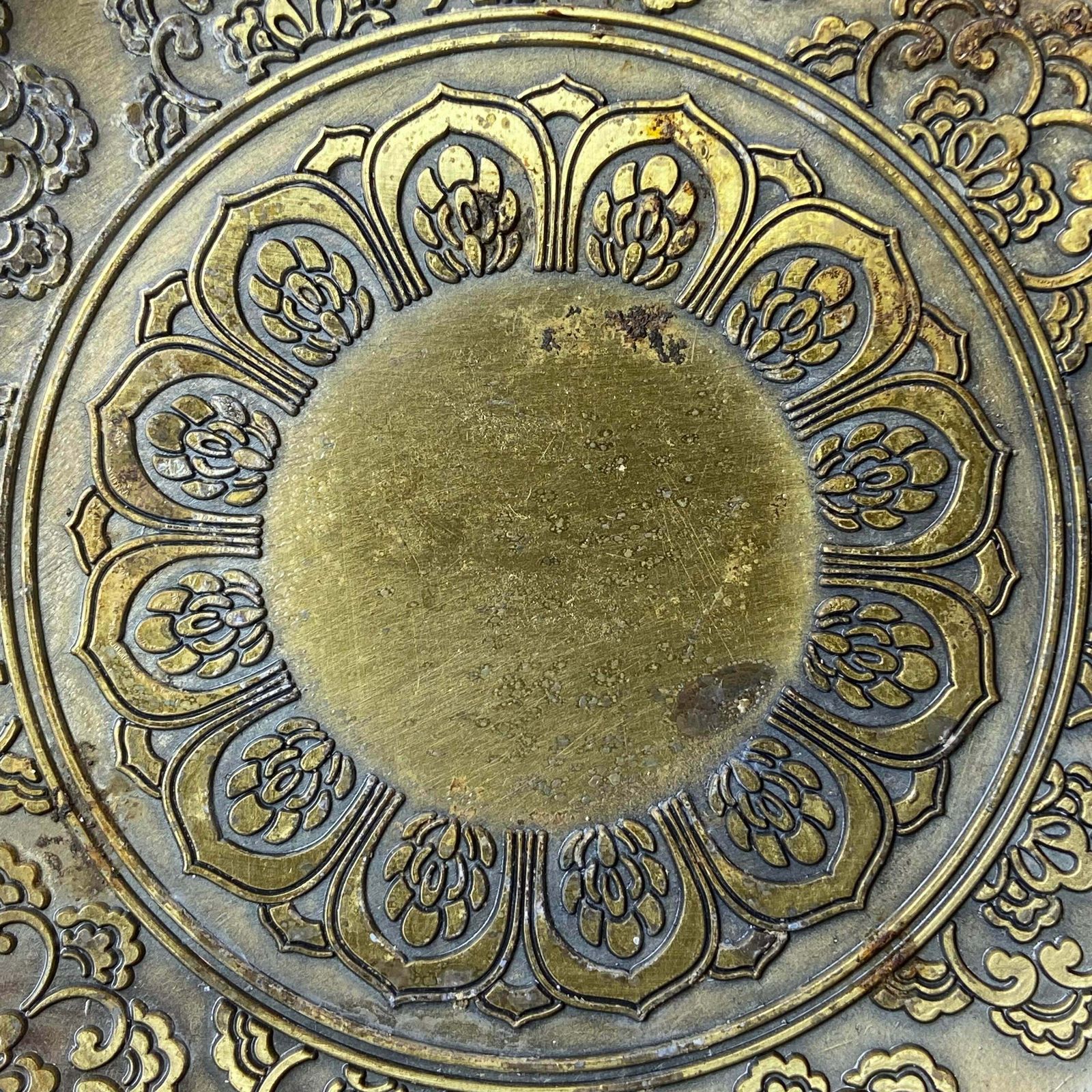 Mid 20th Century Incense Burner Tray Carved Buddhist Lotus And Coiling Dragon photo furniture