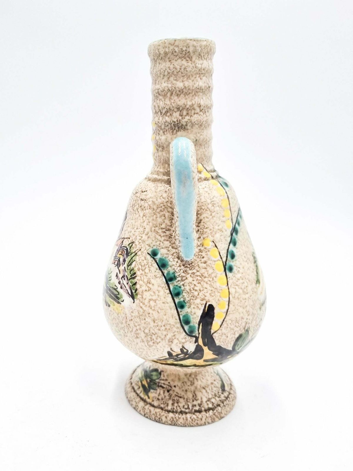 Single Flower Vase In Albisola Ceramic By Vlahov, 1960s photo furniture