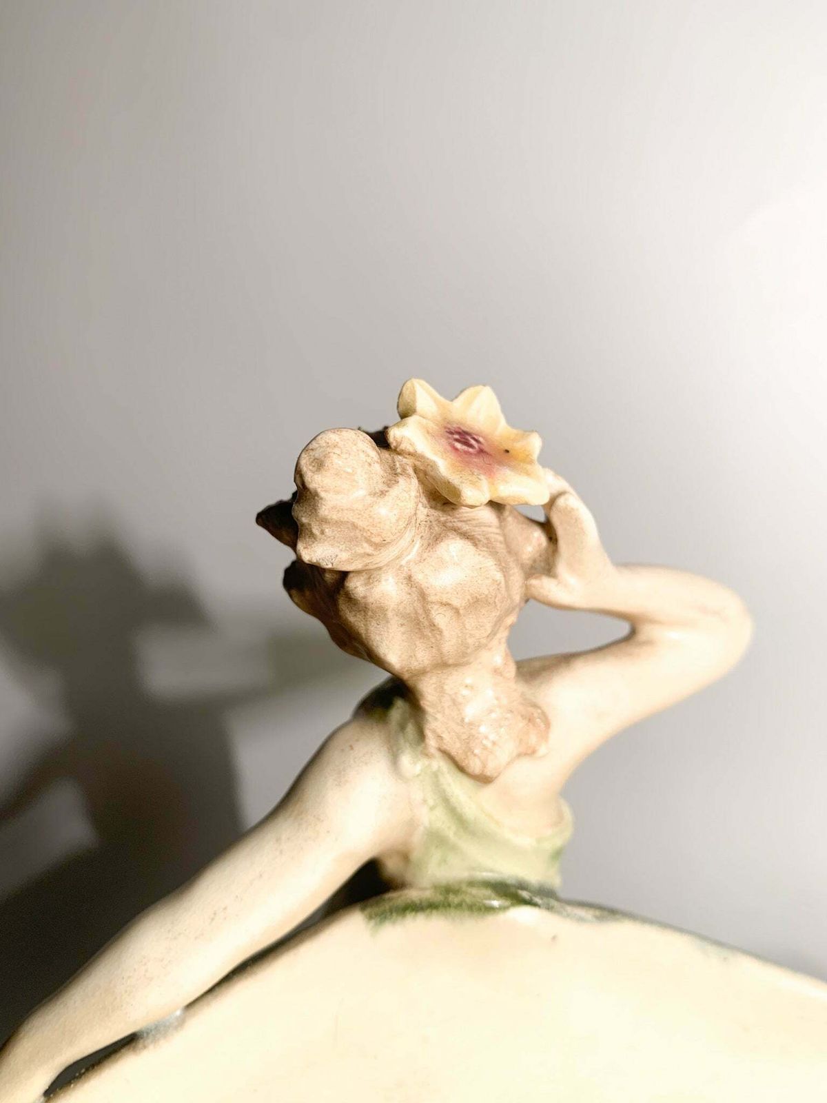 178.75 French Ceramic Sculpture Of Liberty Lady With Flower Holder From The Early Twentieth Century photo