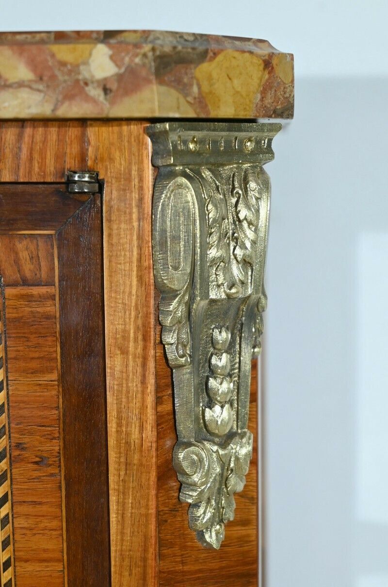 photo buy Small Rosewood Showcase, Transition Louis XV/Louis XVI Style – Early 20th Century