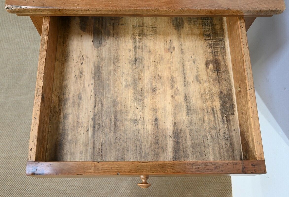 photo buy Farm Table In Blond Cherry, Louis XV Style – 2nd Part Of The 19th Century