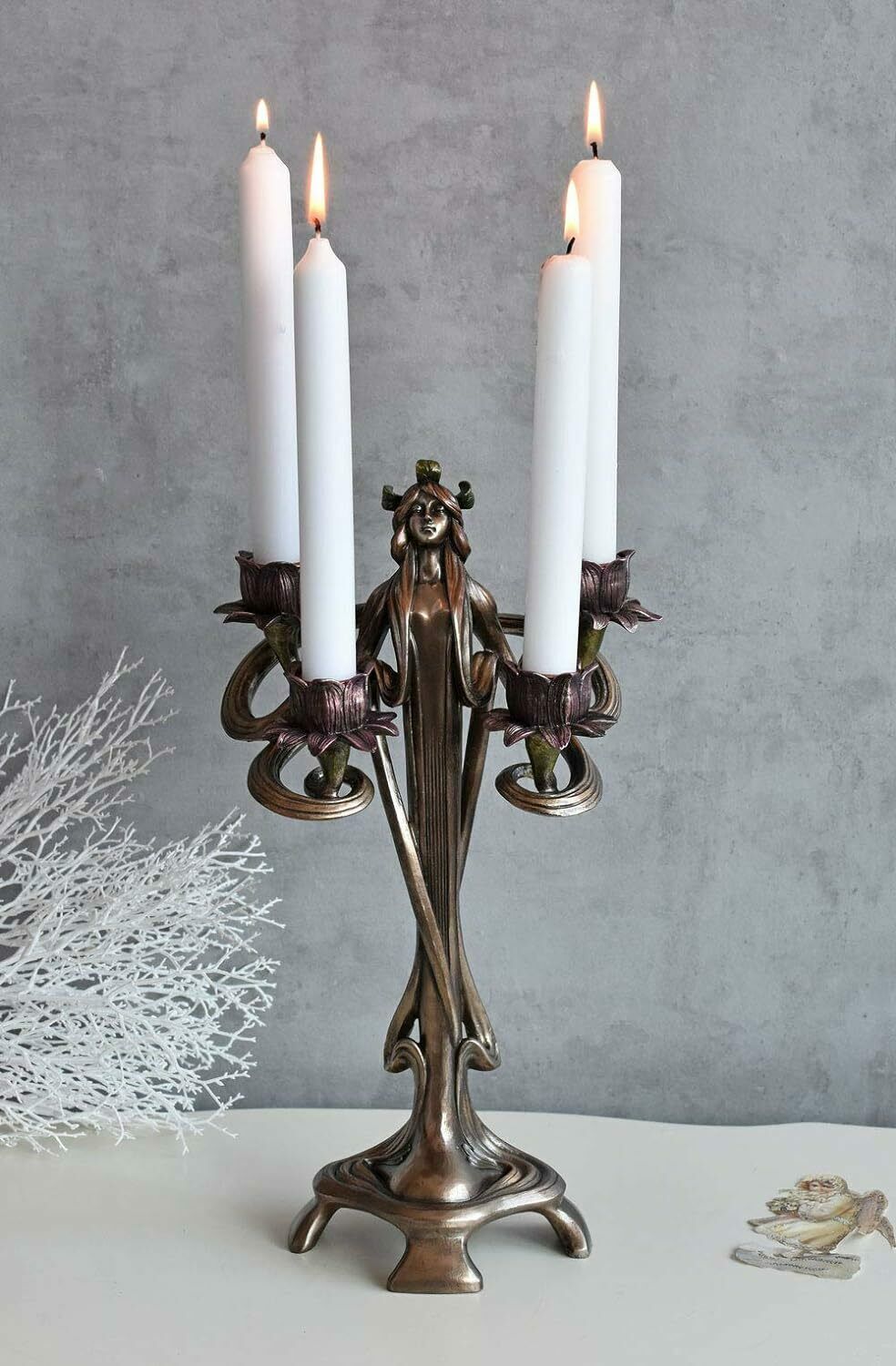 Elegant Art Nouveau Secesja Chandelier photo furniture