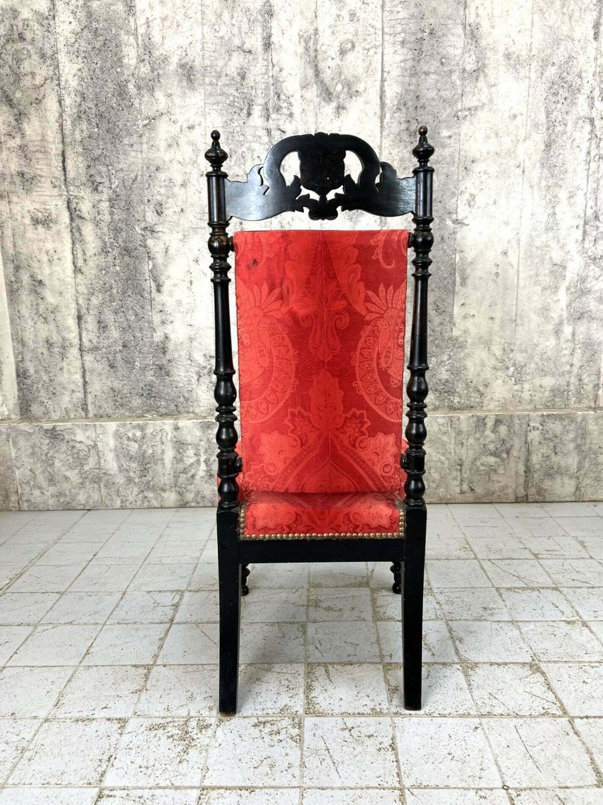 Decorative Individual Ebonised Napoleon III Slipper Chair photo vinterior