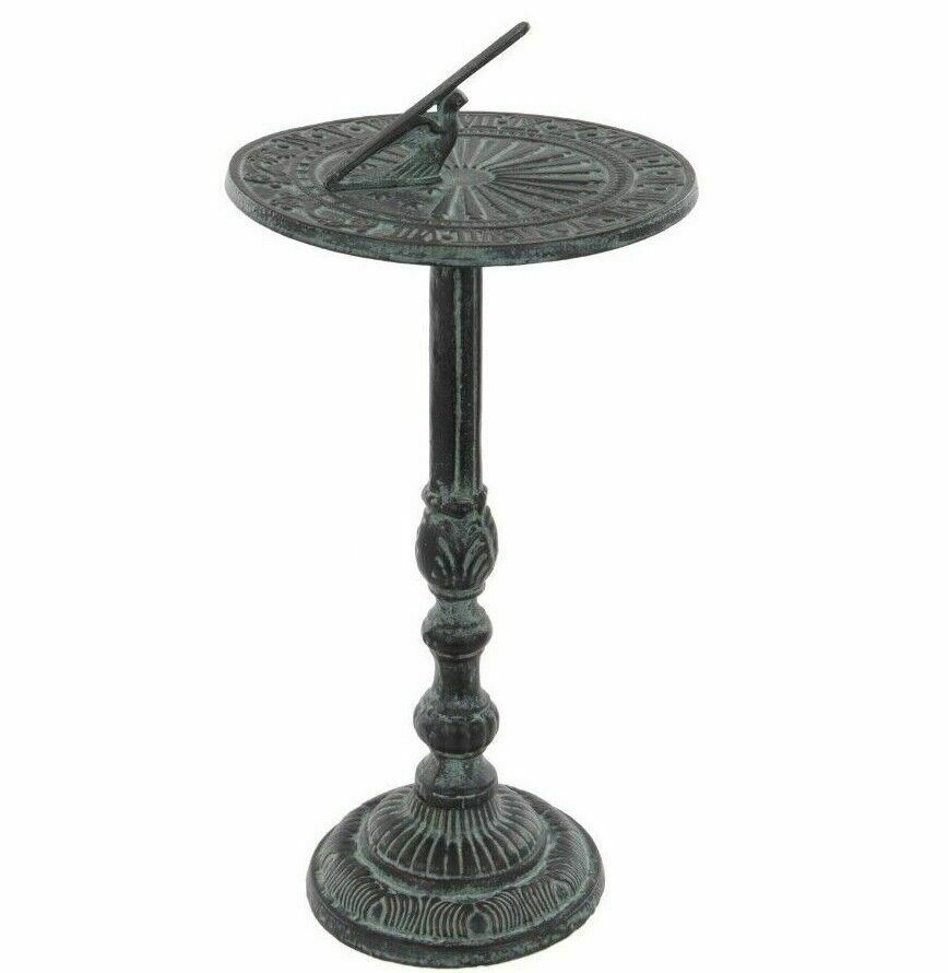 Antique Cast Iron Garden Sundial With Traditional Design photo furniture