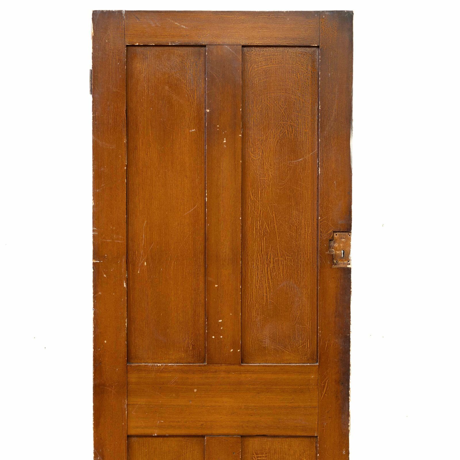 Antique Reclaimed Victorian 4 Panel Door   199cm X 80.5cm photo Home Fixtures