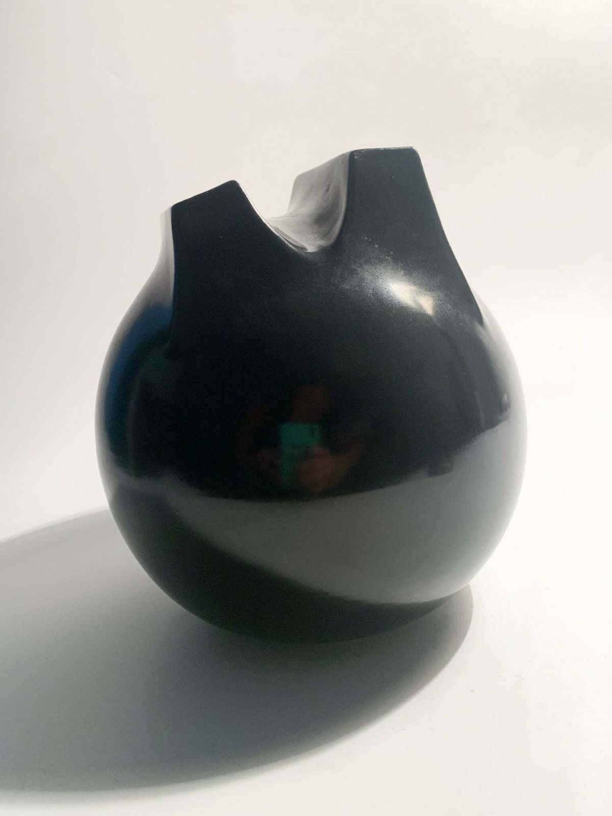 Ceramic Whistle Vase With Double Mouth By Franco Bucci, 1970s photo vinterior