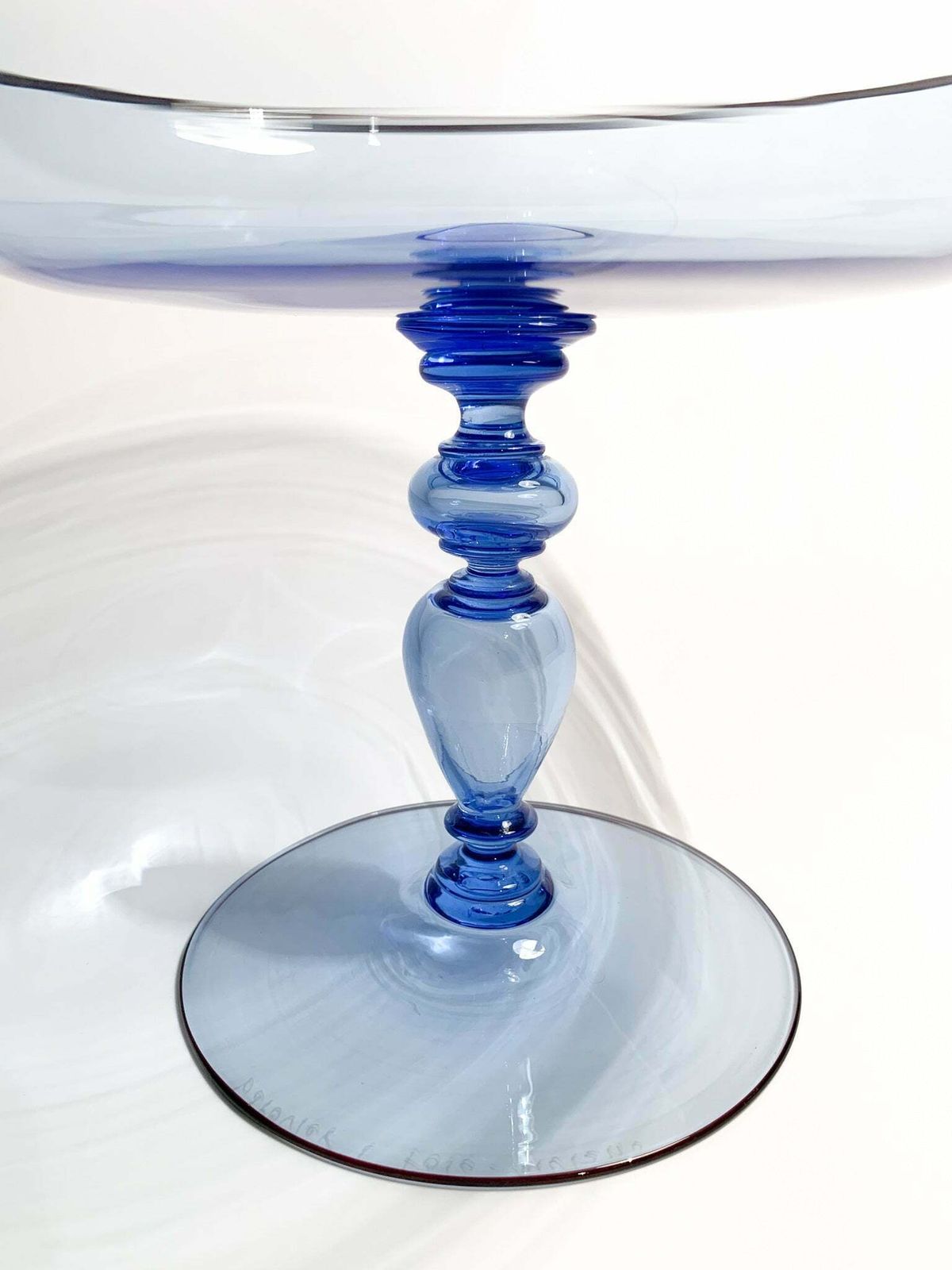 Murano Glass Centerpiece By Barovier & Toso Caravaggio Cup From The 1980s photo 422.5
