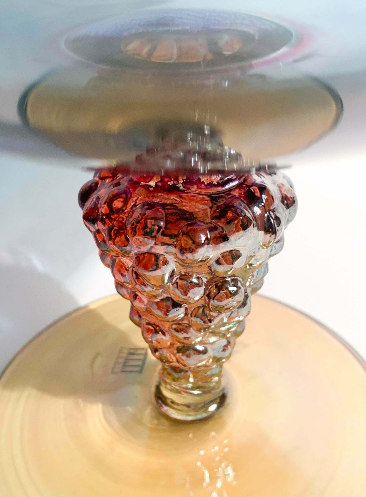 photo furniture Hand Blown Glass Centerpiece By Pitti Studio From The 1980s