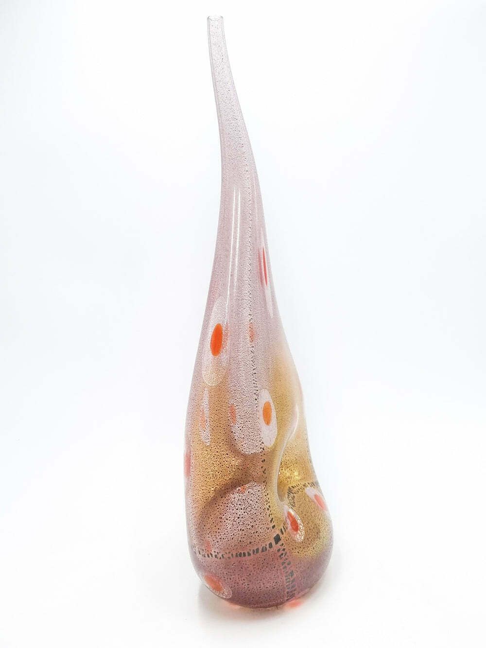 Murano Glass Vase From Vetreria Badioli, 1970s photo Home Decor