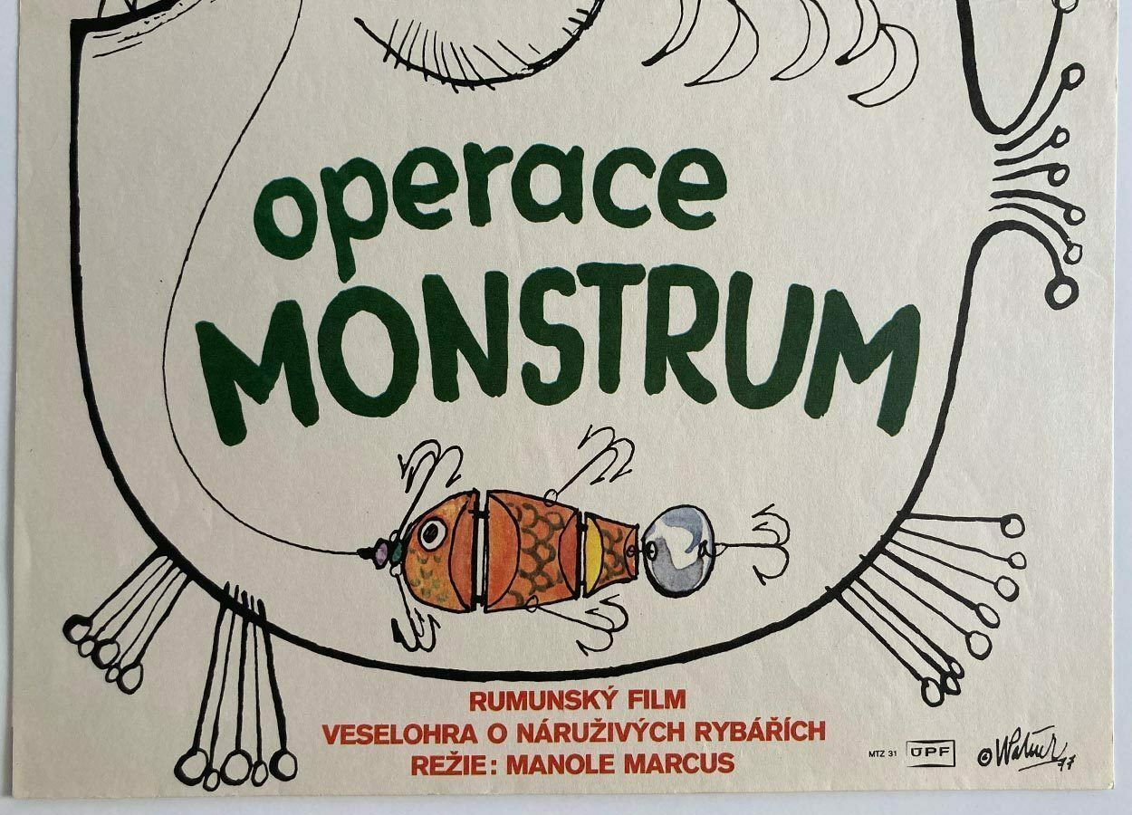 Movie Poster, Operation Monster, Vladimír Václav Paleček, 1977 photo for sale