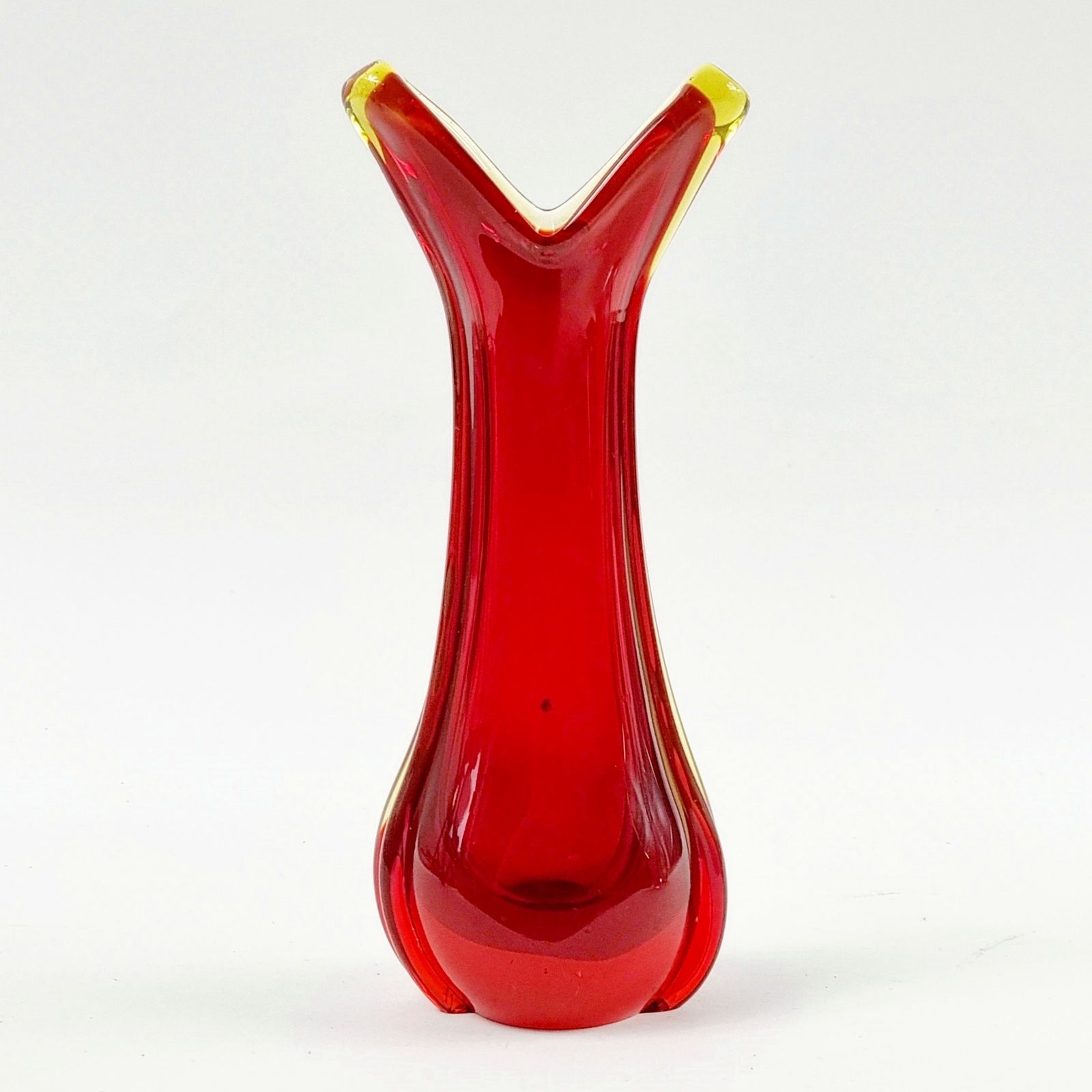 Mid Century Sommerso Murano Glass Vase By Flavio Poli For Seguso, Murano, Italy, 1960s photo furniture