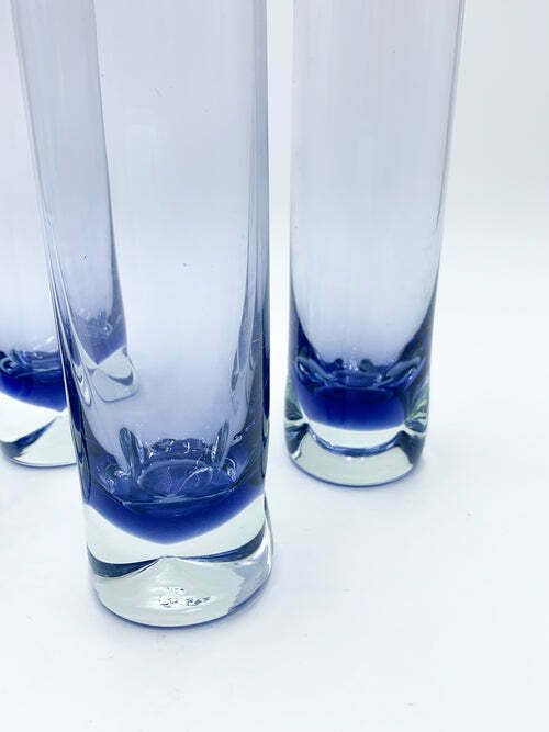 Set Of Four Drinking Glasses In Sculpted Purple Glass From The 1960s photo furniture