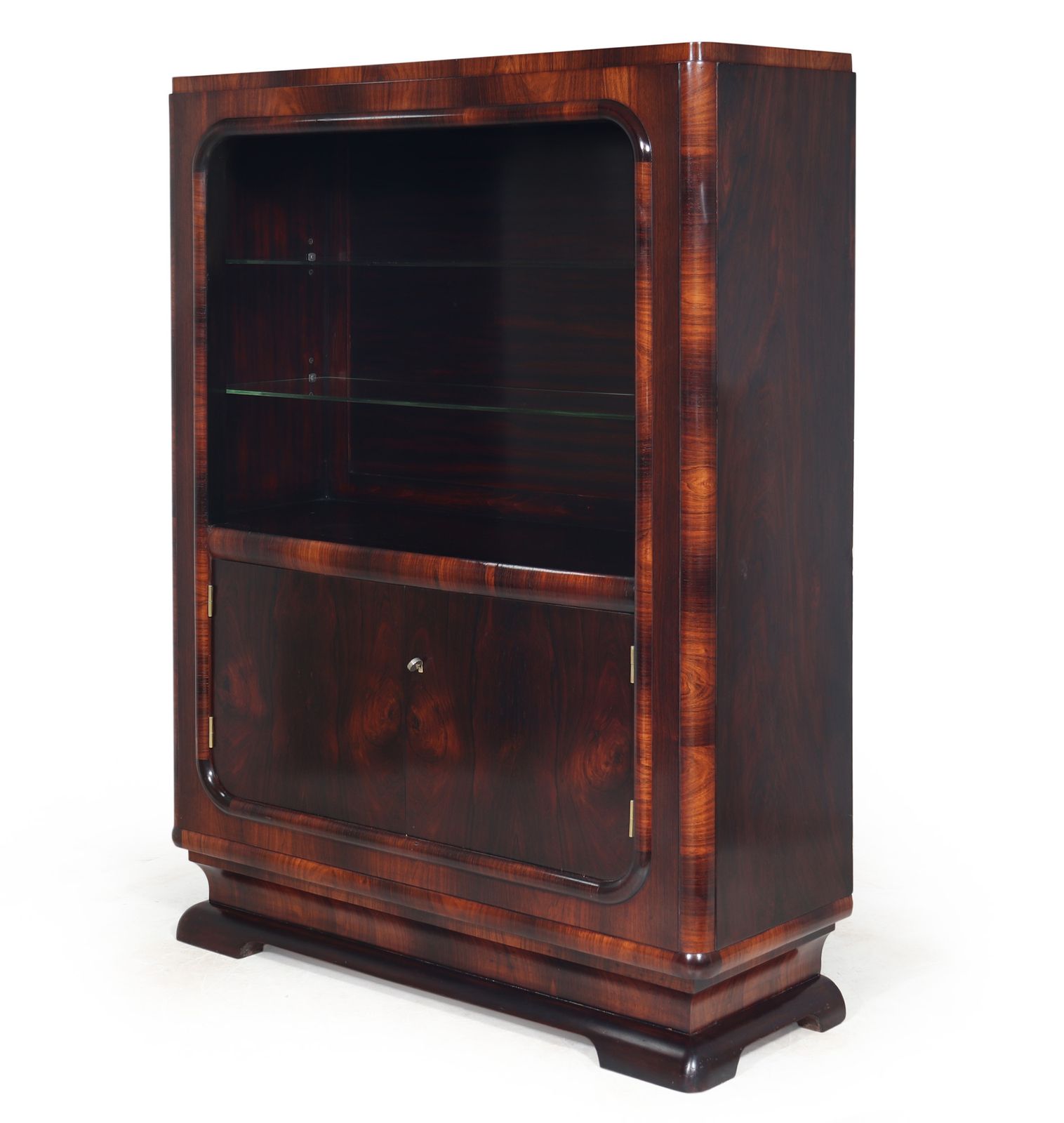 Art Deco Display Cabinet In Rosewood
