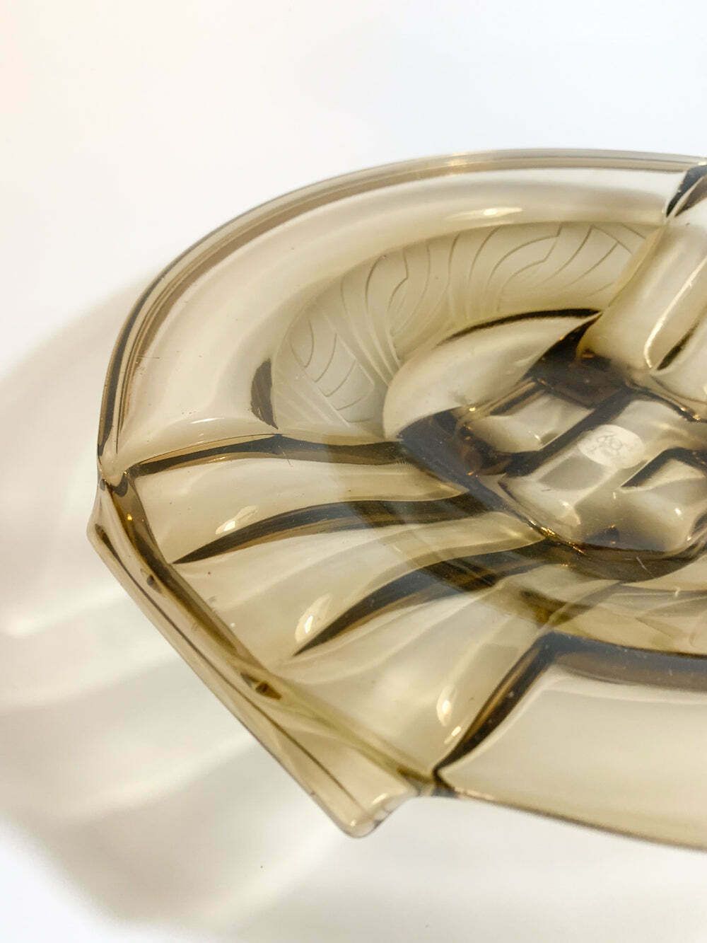 1930s Decò Glass Centerpiece Plate photo for sale
