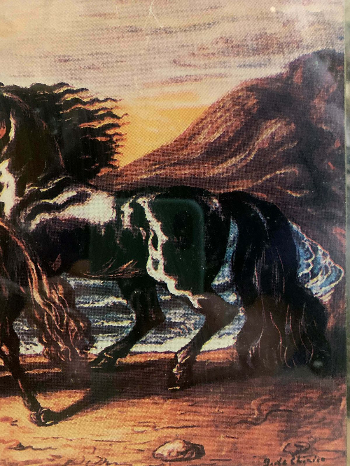 Engraving On Silver Foil By Giorgio De Chirico photo for sale