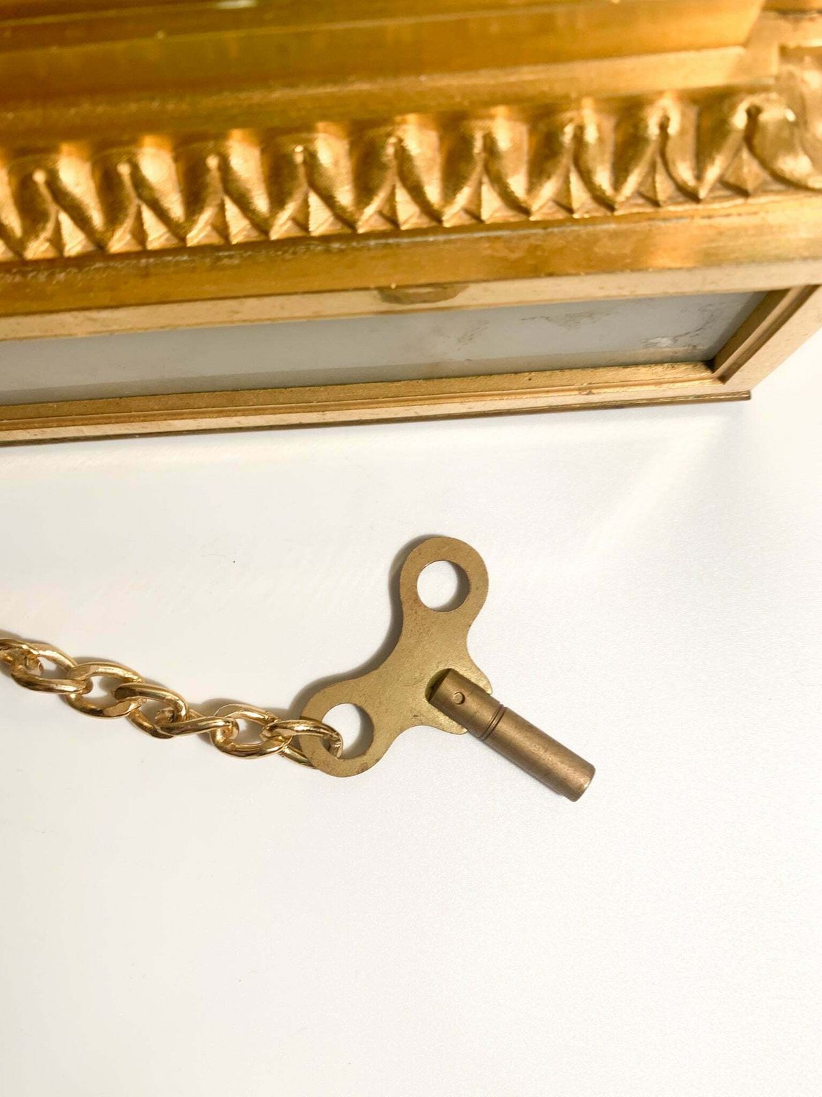 photo for sale Raingo Frères Louis XVI Style Table Clock In Alabaster And Gilt Bronze From 1800