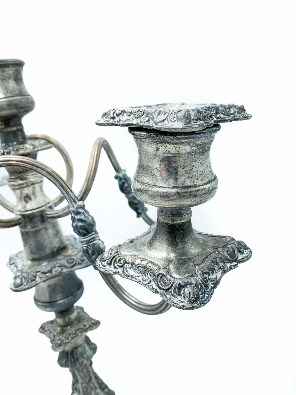 Pair Of 1950s Metal Candlesticks photo 128.75