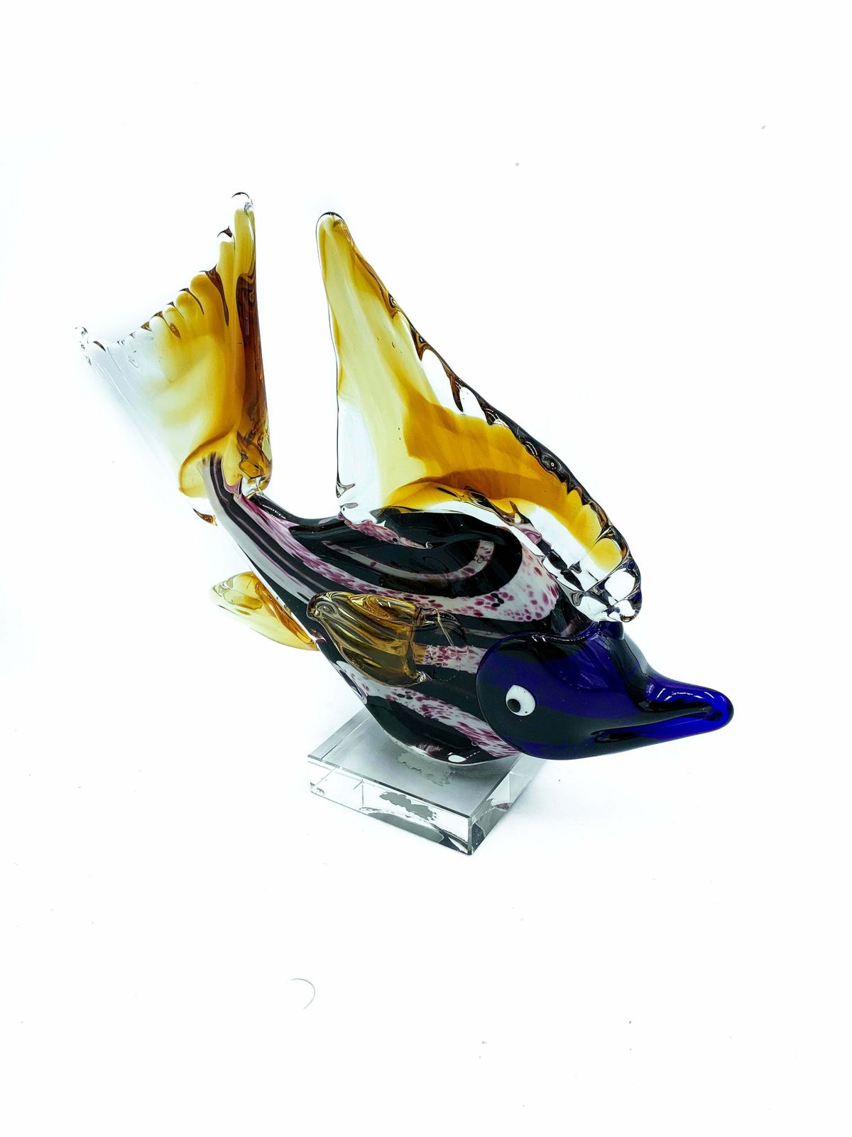 Purple Fish In Murano Glass From The 1980s photo furniture