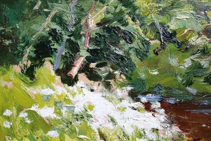 Edgars Vinters Little River. 1983, Cardboard, Oil, 24x33 Cm photo buy