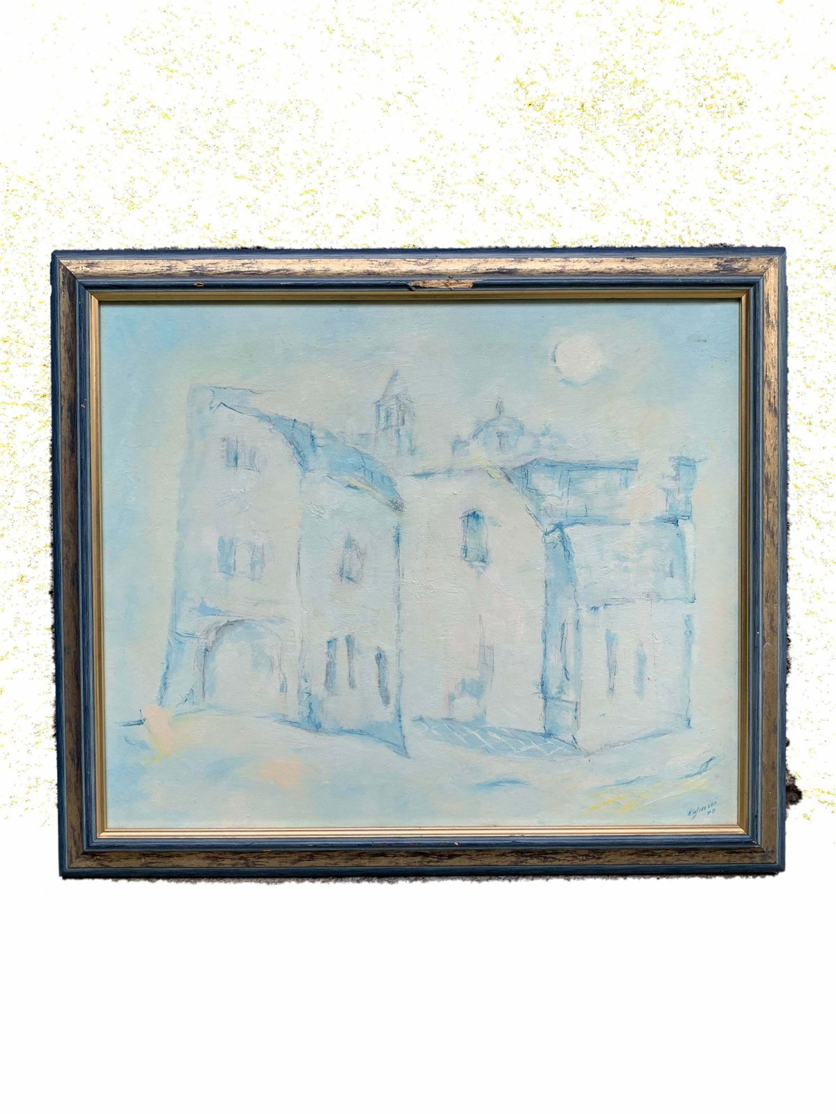 Oil Painting On Canvas Landscape Of Houses